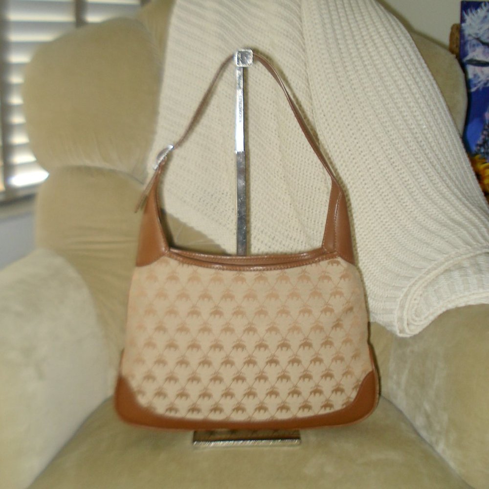 Women’s Tan Patterned Shoulder Bag
